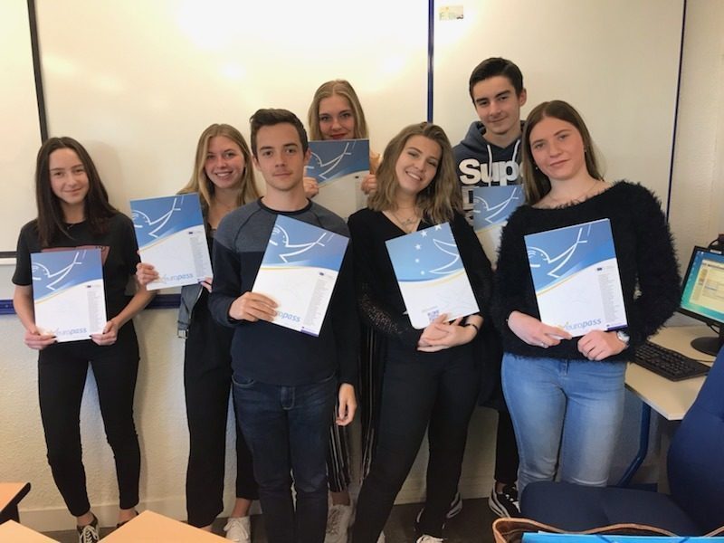 Remise des EUROPASS à nos boursiers ERASMUS+